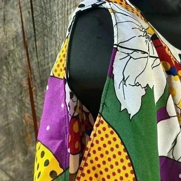 NWT Ashley Stewart Sz 18/20W Butterfly Peekaboo Sleeves Layered Multi Color Top - Picture 6 of 8